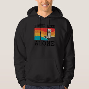 Niemals alleine wandern Coton de Tulear Grafik Wan Hoodie
