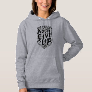 Niemals Aufgeben Berg-Abenteuer Motivations-Hoodie Hoodie