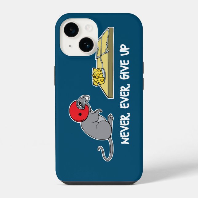Niemals aufgeben iPhone hülle (Rückseite)