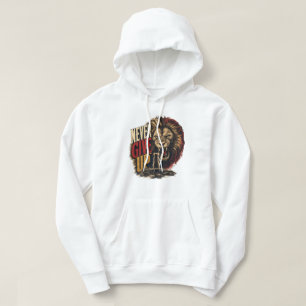 Niemals Aufgeben Motivierende Maus Vs Löwe Illustr Hoodie