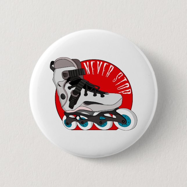 Niemals aufhören button (Vorderseite)