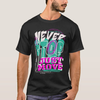 Niemals Aufhören – Experimentelle Typografie Bold  T-Shirt