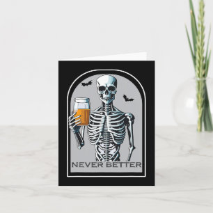 Niemals besser Skeletthaupferd für W Karte