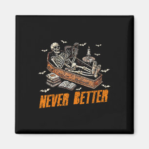 Niemals besser Sonneneletlesen Buch in Coffin Magnet