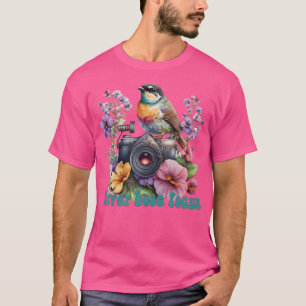 Niemals den Fokus verlieren - Spaßige Fotokamera T-Shirt