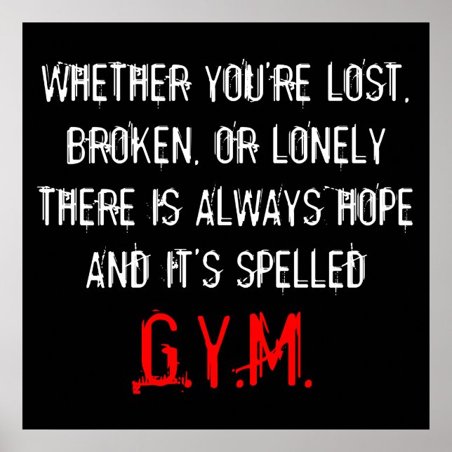 NIEMALS DRUCKEN POSTER (Vorne)