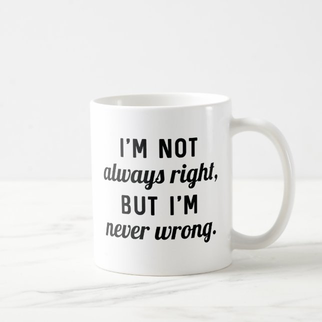 Niemals falsch kaffeetasse (Rechts)