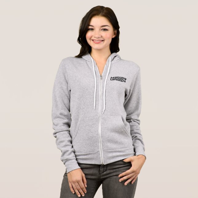 niemals geben hoodie (Vorne ganz)