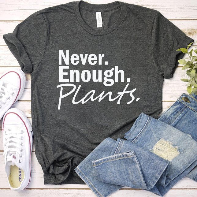 Niemals genug Pflanze / Sonnengarten schwarz T-Shirt (Never Enough Plants / Funny Gardening Lover Black T-Shirt)