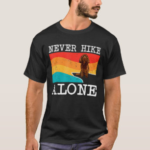 Niemals Hike Alone Sussex Spanel Grafische Wanderu T-Shirt