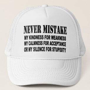 NIEMALS MISTAKE TRUCKERKAPPE