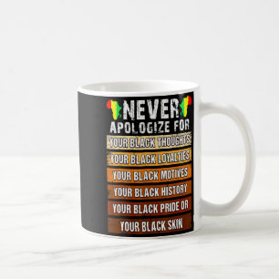 Niemals Retro Entschuldigen Schwarze Geschichte Af Kaffeetasse