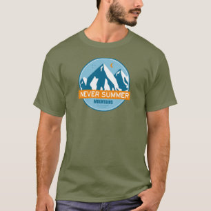 Niemals Sommergebirge Colorado Sterne Mond T-Shirt