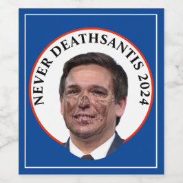 Niemals TodSantis Schädelgesicht Weinetikett