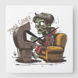 Niemals tot, Game On: Zombie Gamer Quadratische Wanduhr