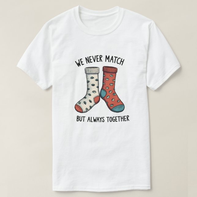 Niemals übereinstimmen T-Shirt (Design vorne)