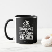 Niemals unterschätzen Old Man Funny Black Pickleba