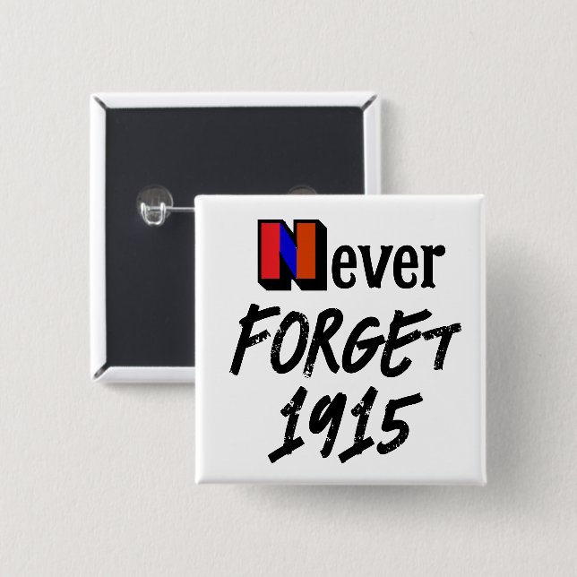 Niemals vergessen 1915 Button (Vorne & Hinten)