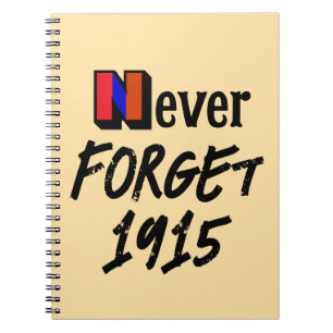 Niemals vergessen 1915 Notizbuch Notizblock