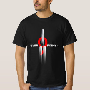 Niemals vergessen 9.11 Gedenkflagge Patriotentag e T-Shirt