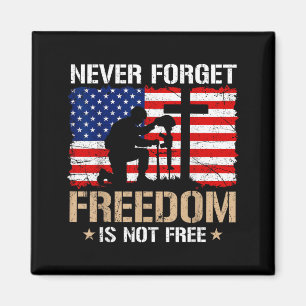Niemals vergessen Freiheit Ist Nicht Memorial Day Magnet