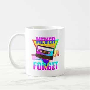 Niemals vergessen Retro-Kassettenrekorder Kaffeetasse