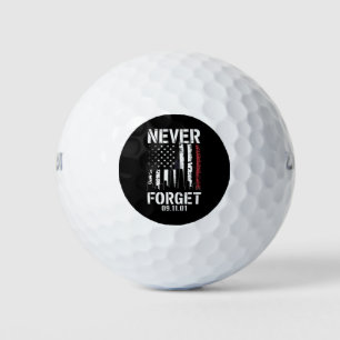 Niemals vergessen September 11 2001 Gedenktag Golfball