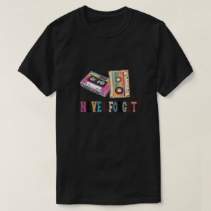 Niemals Vergessen Vintage Retro Kassette 90er 80er T-Shirt