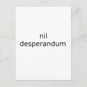 Niemals Verzweiflung Postkarte