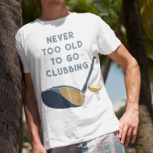 Niemals zu alt, um Clubbing zu gehen, lustige Golf