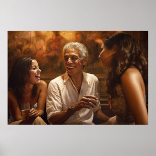 Niemals zu alt, um la buena vida zu genießen poster