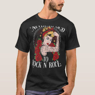 Niemals zu alt, um Rock N´Roll BACKDRINT Rockabili T-Shirt