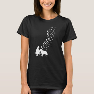 Niemals zu Fuß allein Hundebesitzeridee für Frauen T-Shirt