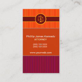 Niemals zu MUch Stripes    Anstellung eines Anwalt Terminkarte