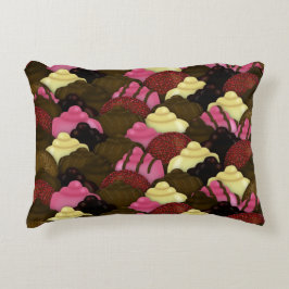 Niemals zu viel Schokolade - Valentinstag Candy Dekokissen