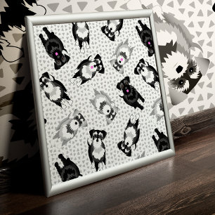 Niemals zu viele Schnauzer Poster