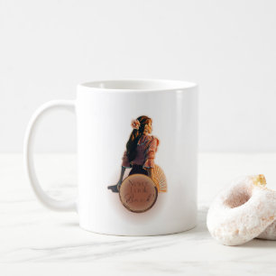 Niemals zurückblicken Weiß Kaffeetasse