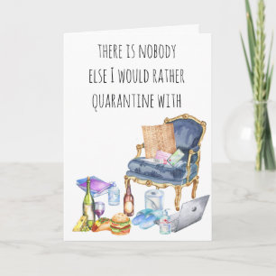 Niemand, den ich lieber mit Covid isoliere Karte