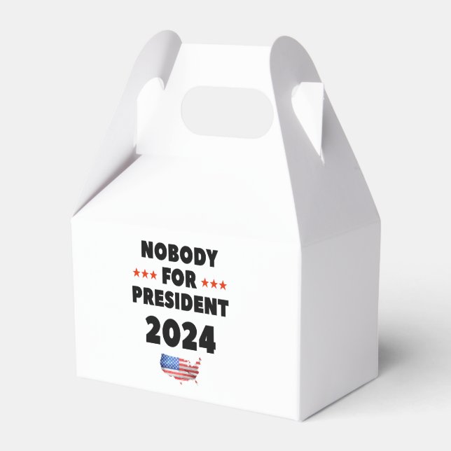 Niemand für Präsident 2024 Geschenkschachtel (Vorderseite)