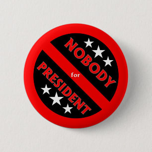 Niemand für Präsidentenknopf Button