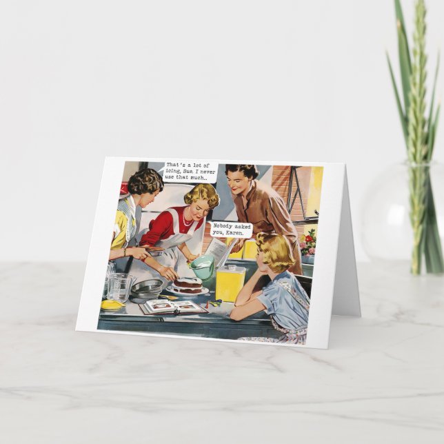 Niemand hat dich Gefragt, Karen Karte (Vorderseite)