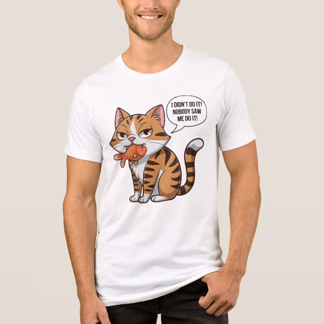 Niemand hat mich das machen sehen Tri-Blend shirt (Vorderseite)