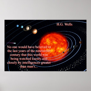 Niemand hätte geglaubt - H G Wells Poster