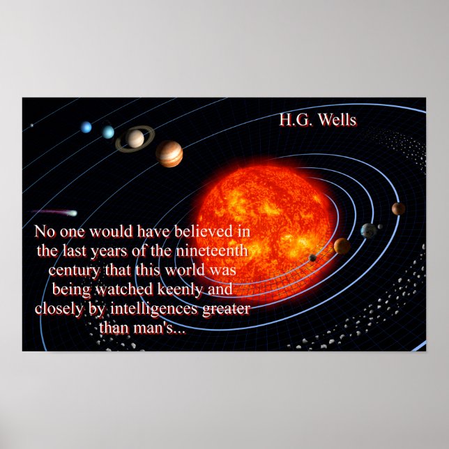 Niemand hätte geglaubt - H G Wells Poster (Vorne)