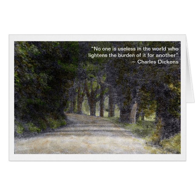 "Niemand ist allein"-Karte (Vorderseite (Horizontal))