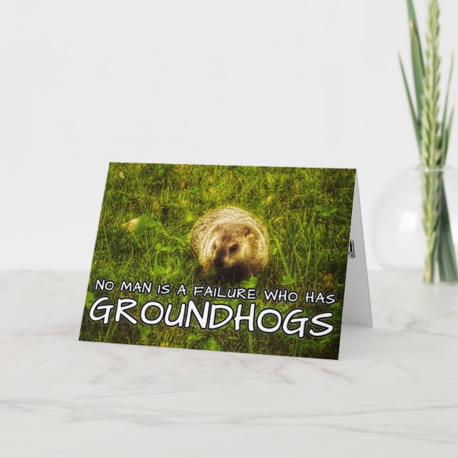 Niemand ist ein Versager, der eine Groundhogs-Kart Karte (Vorderseite)