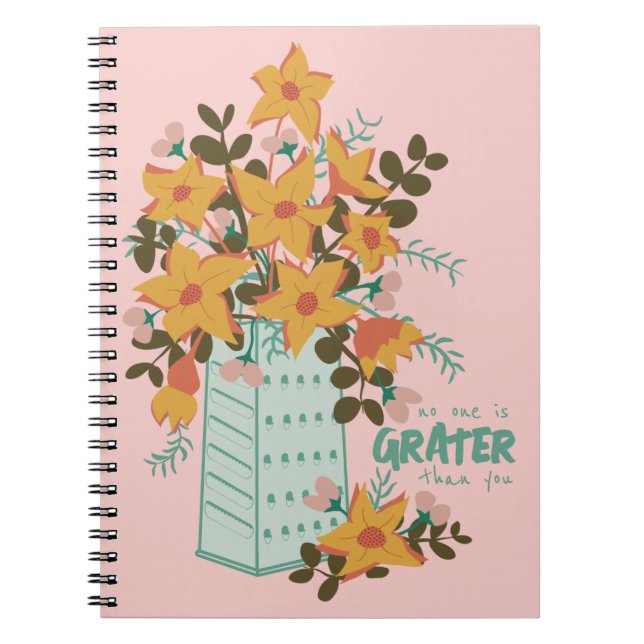 Niemand ist Grater als Sie - InspirationsNotebook Notizblock (Vorderseite)