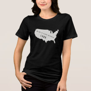 Niemand ist illegal auf gestohlenem Land – Protest Tri-Blend Shirt