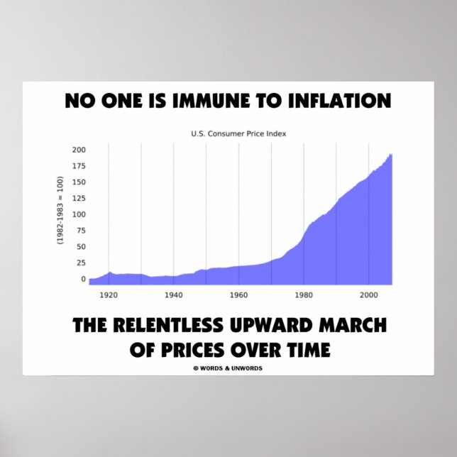 Niemand ist immun gegen die Inflation nach oben Mä Poster (Vorne)