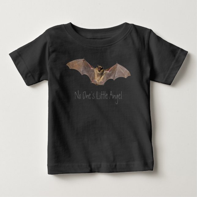 Niemand ist Kleiner Engel; Halloween/ Bat/ Goth/ E Baby T-shirt (Vorderseite)